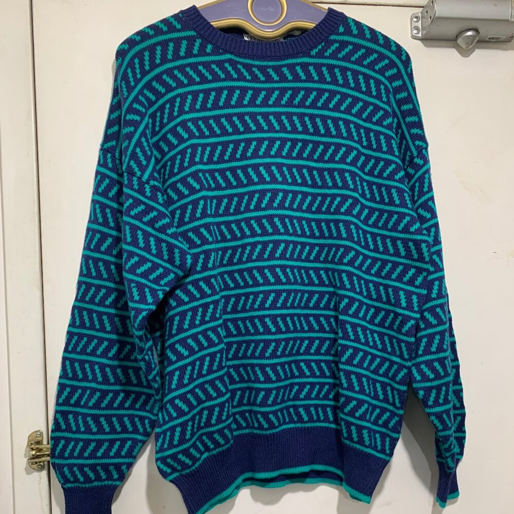 VINTAGE GREAT LAKES COUNTRY KNIT COTTON SWEATERS SIZE L